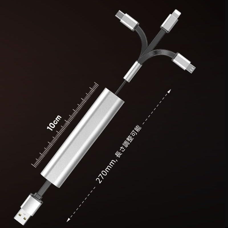 3 in 1 charging cable extendable design universal 3 in 1 cable charger for smartphones